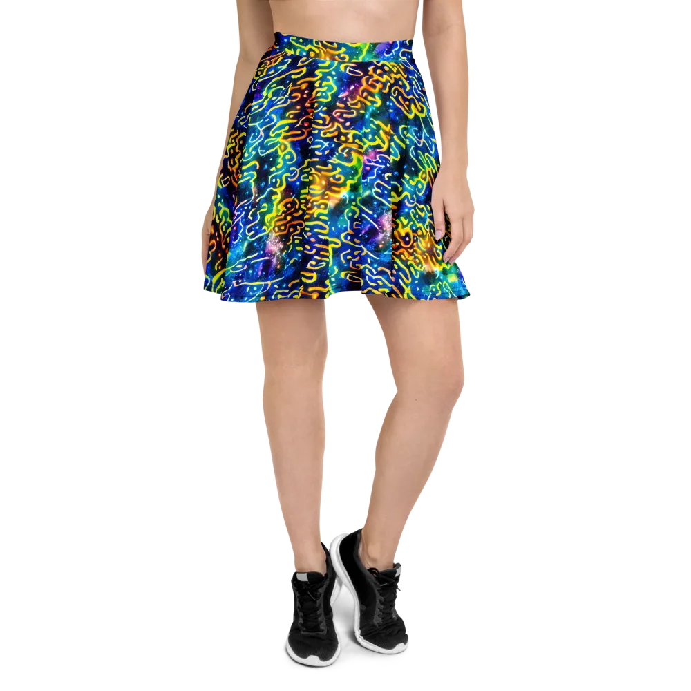 Astral Ampersand on Skater Skirt — Front
