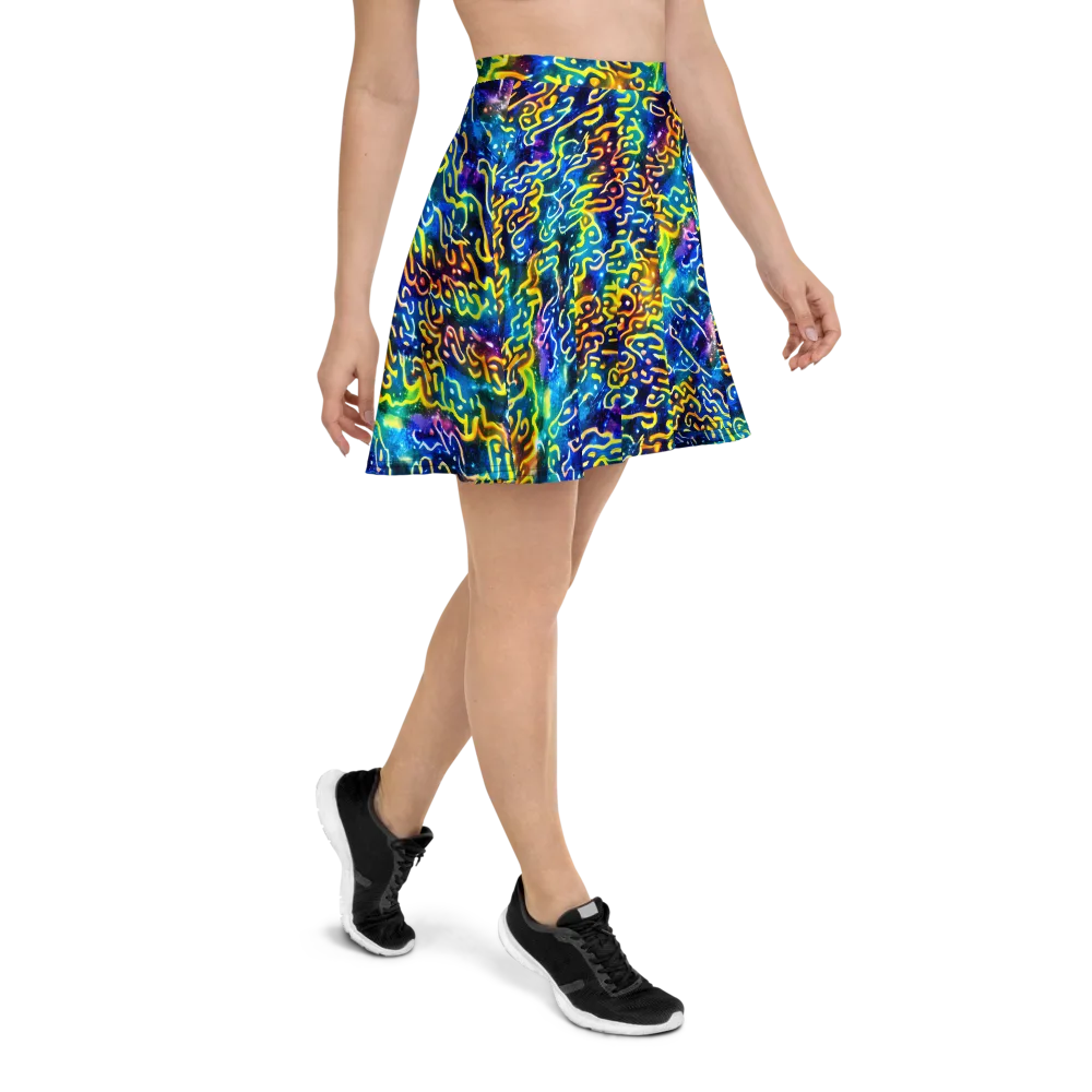 Astral Ampersand on Skater Skirt — Right