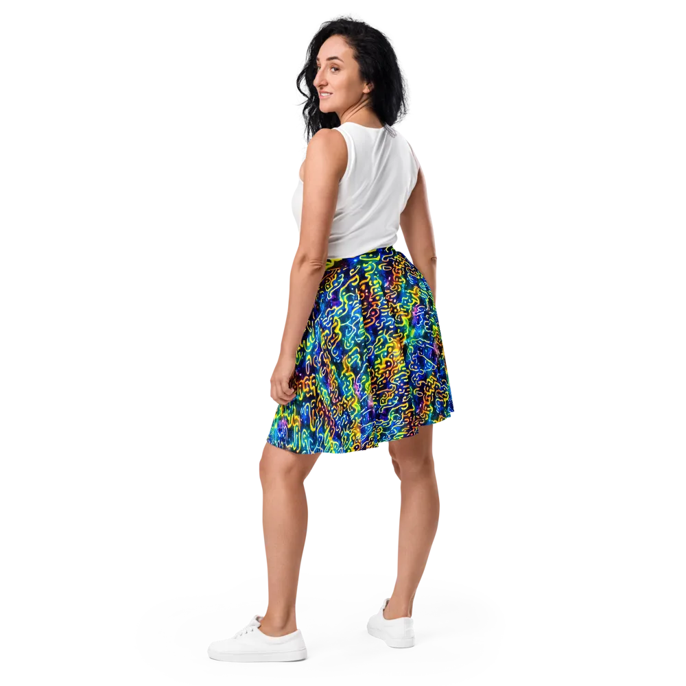Astral Ampersand on Skater Skirt — Back