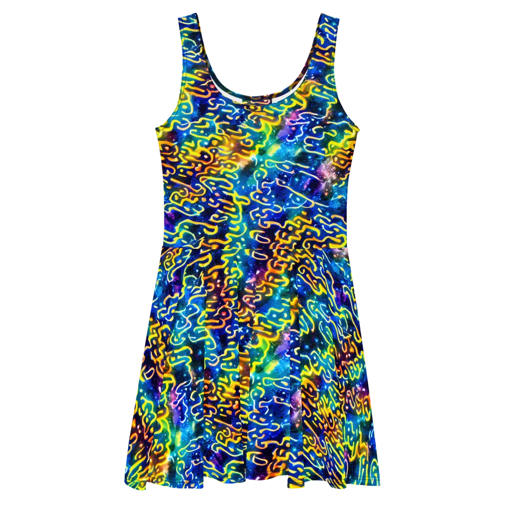 Astral Ampersand on Skater Dress — Front