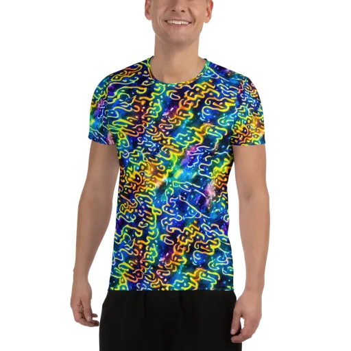 Astral Ampersand on a Men's Athletic T-Shirt