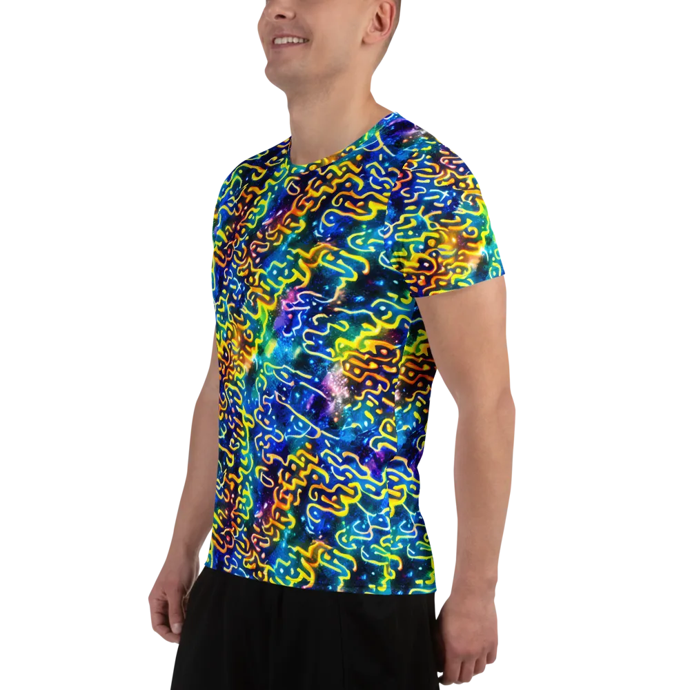 Astral Ampersand on Men's Athletic T-Shirt — Left