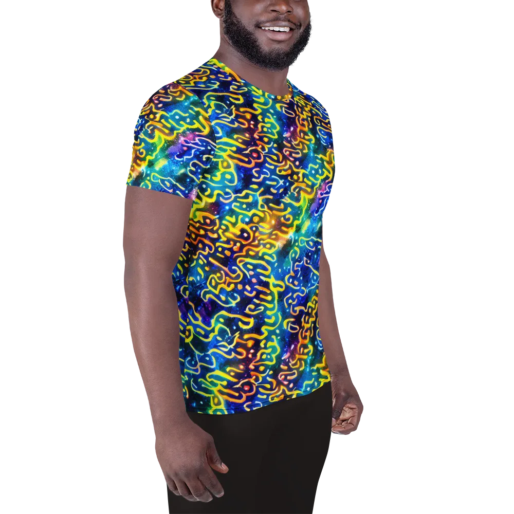 Astral Ampersand on Men's Athletic T-Shirt — Right