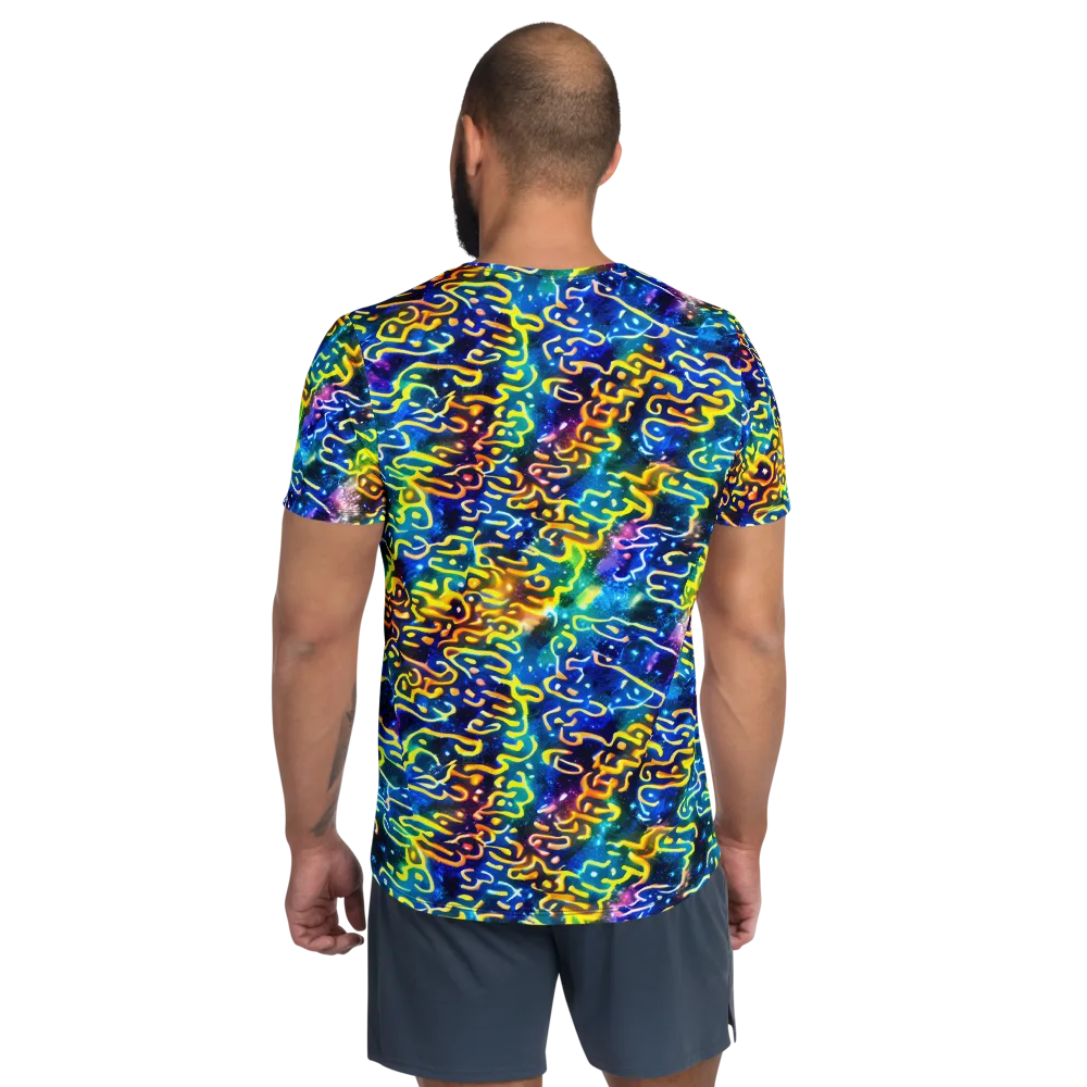 Astral Ampersand on Men's Athletic T-Shirt — Back