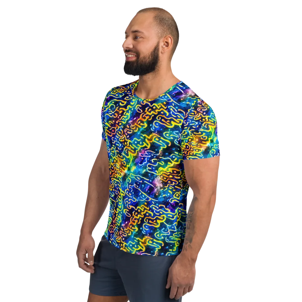 Astral Ampersand on Men's Athletic T-Shirt — Left