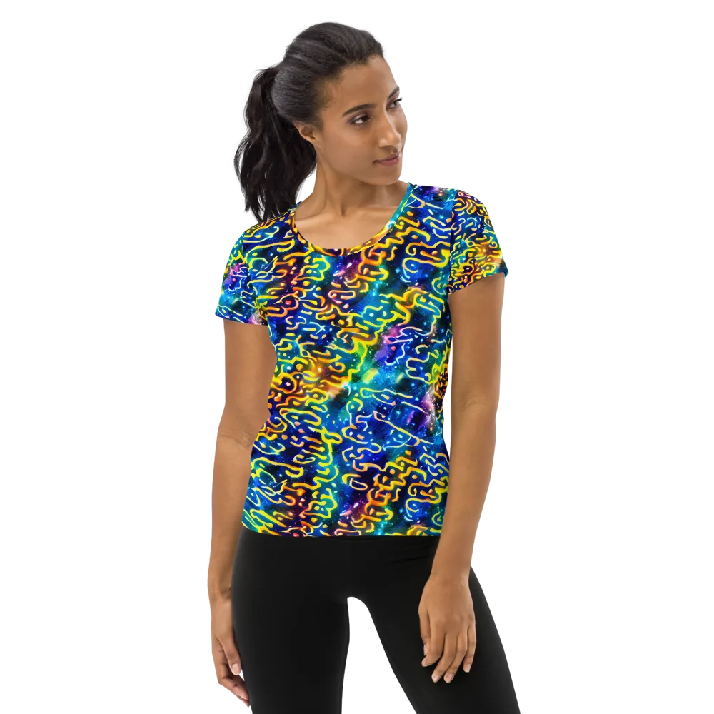 Astral Ampersand on Women's Athletic T-Shirt — Front