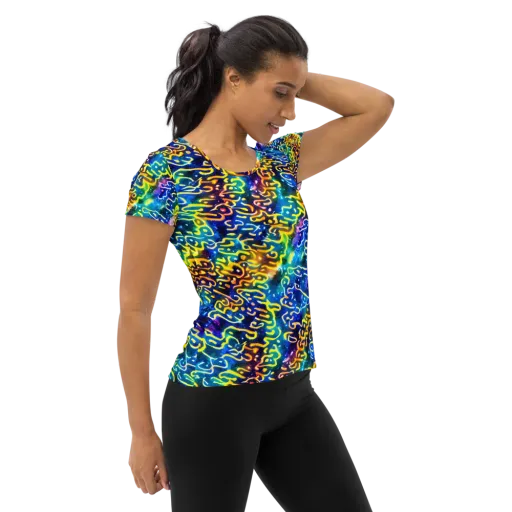 Astral Ampersand on a Women's Athletic T-Shirt