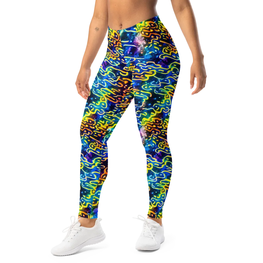 Astral Ampersand on Leggings — Left Front