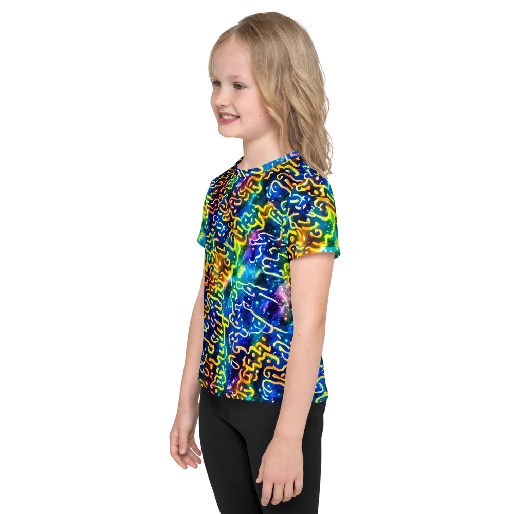 Astral Ampersand on Kids Crew Neck T-Shirt — Left