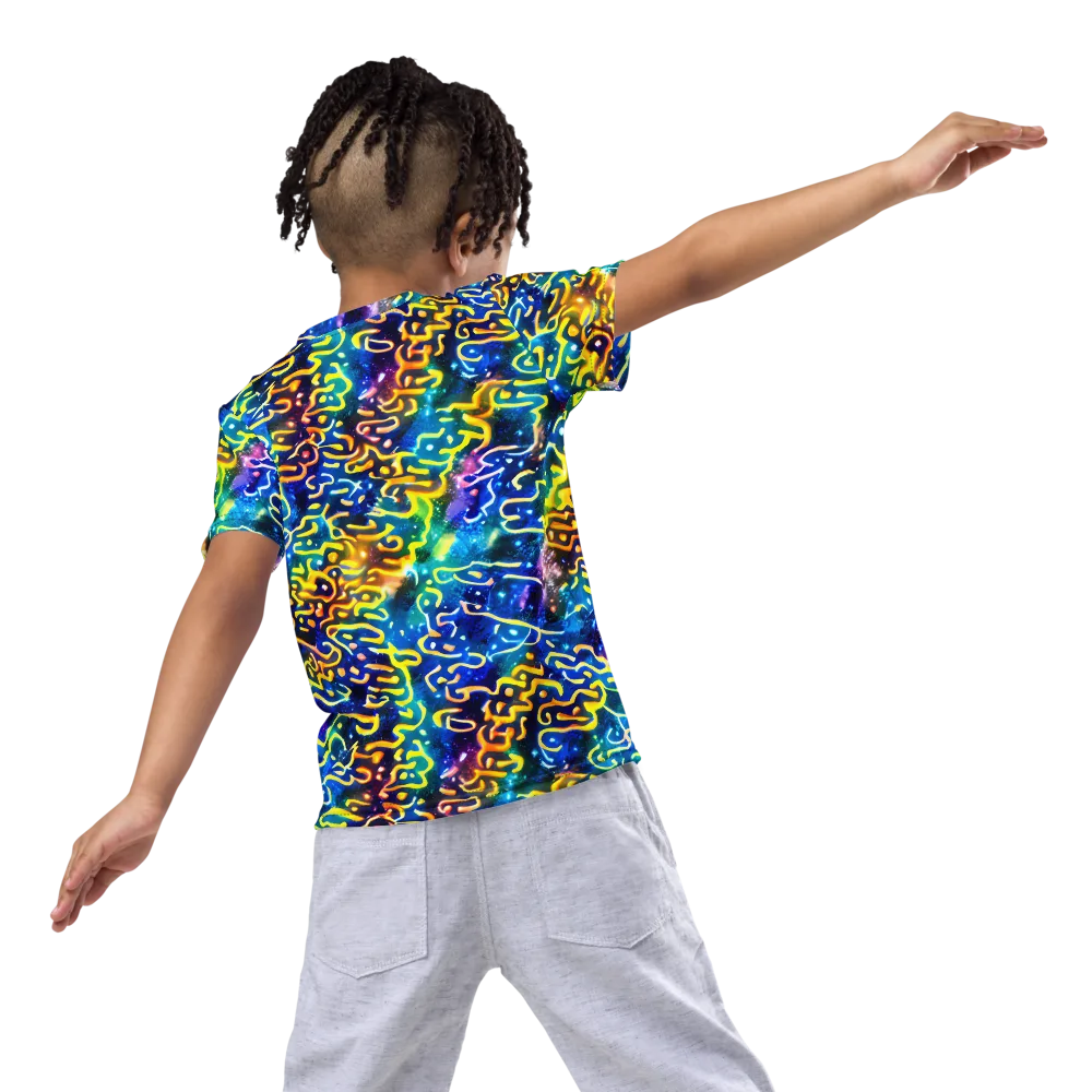 Astral Ampersand on Kids Crew Neck T-Shirt — Back