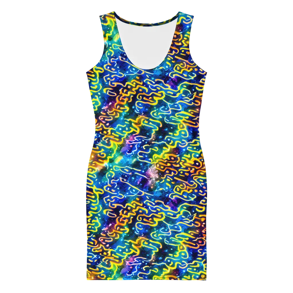 Astral Ampersand on Bodycon Dress — Front