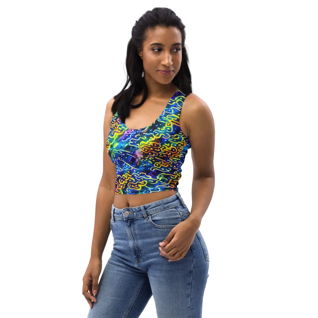 Astral Ampersand on Crop Top — Left Front