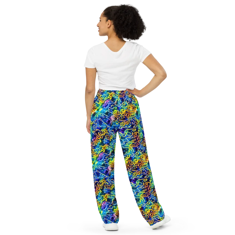Astral Ampersand on Wide-Leg Pants — Back