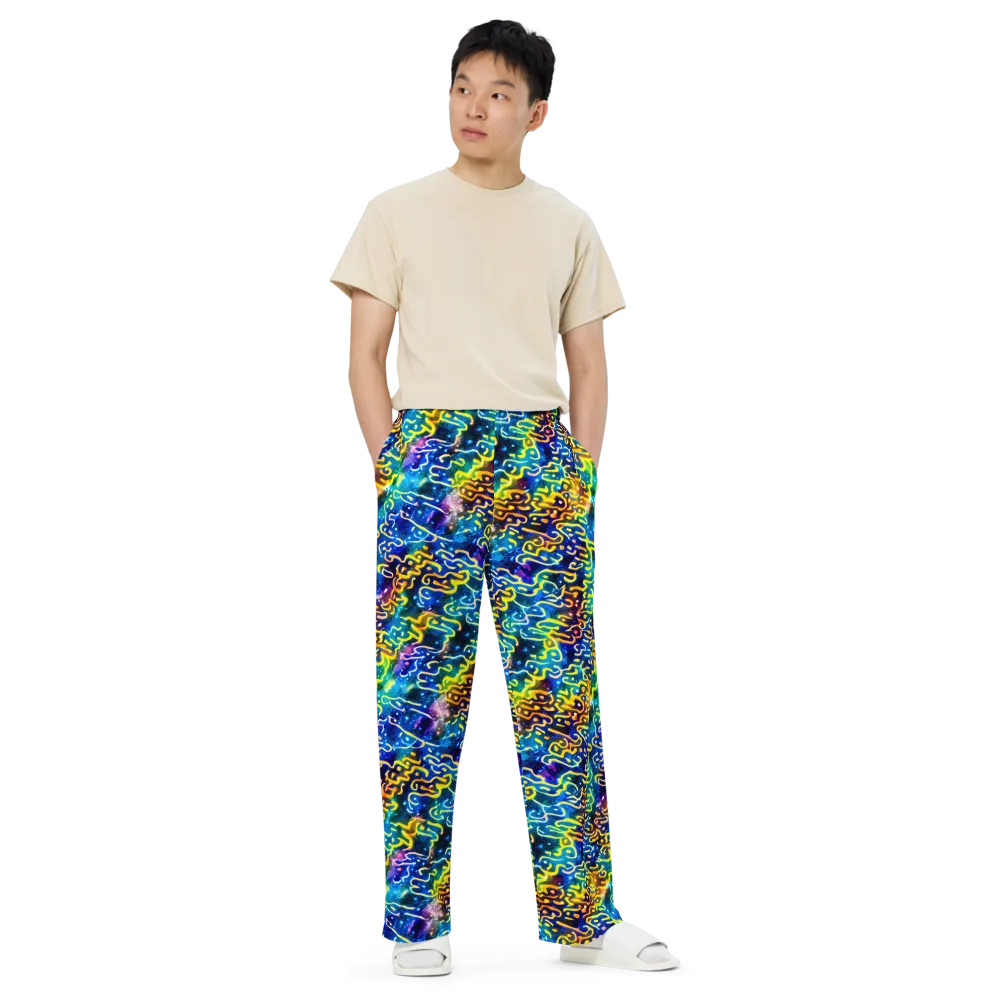 Astral Ampersand on Wide-Leg Pants — Front