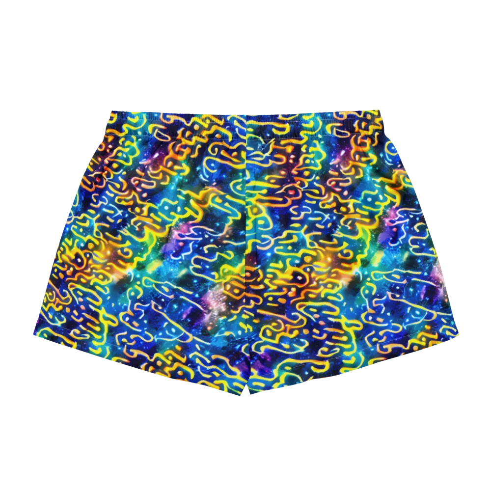 Astral Ampersand on Women's Pajama Shorts — Back