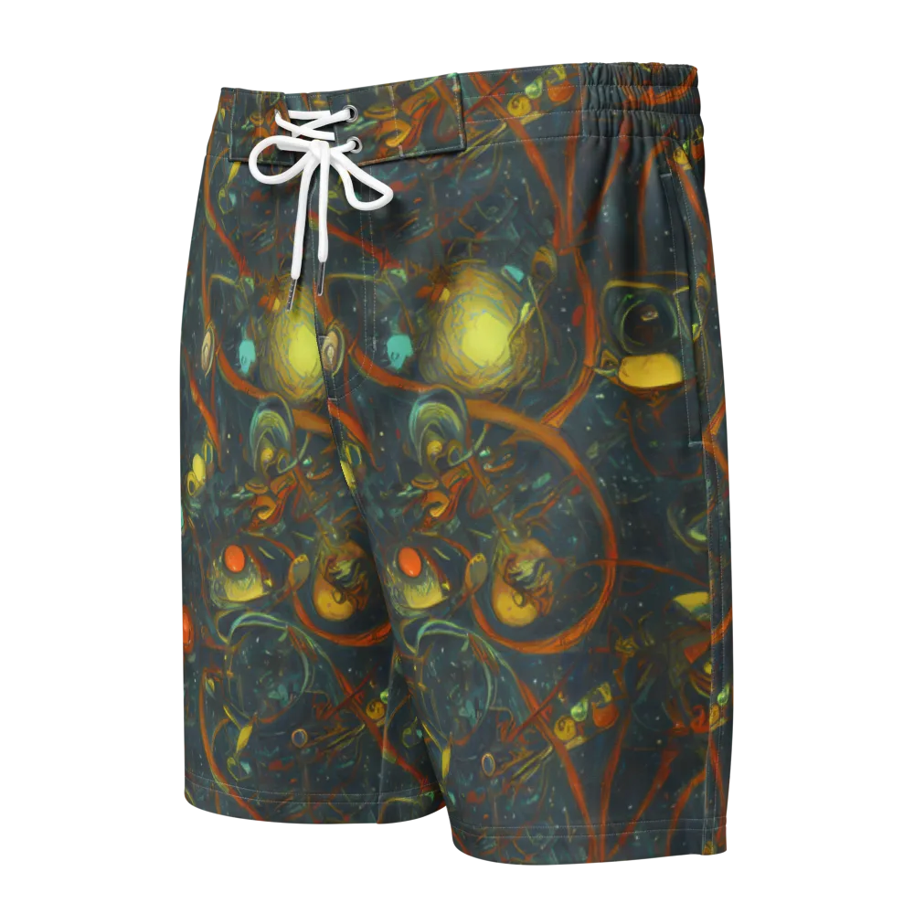Deepwater Fire on Men's Board Shorts — Front