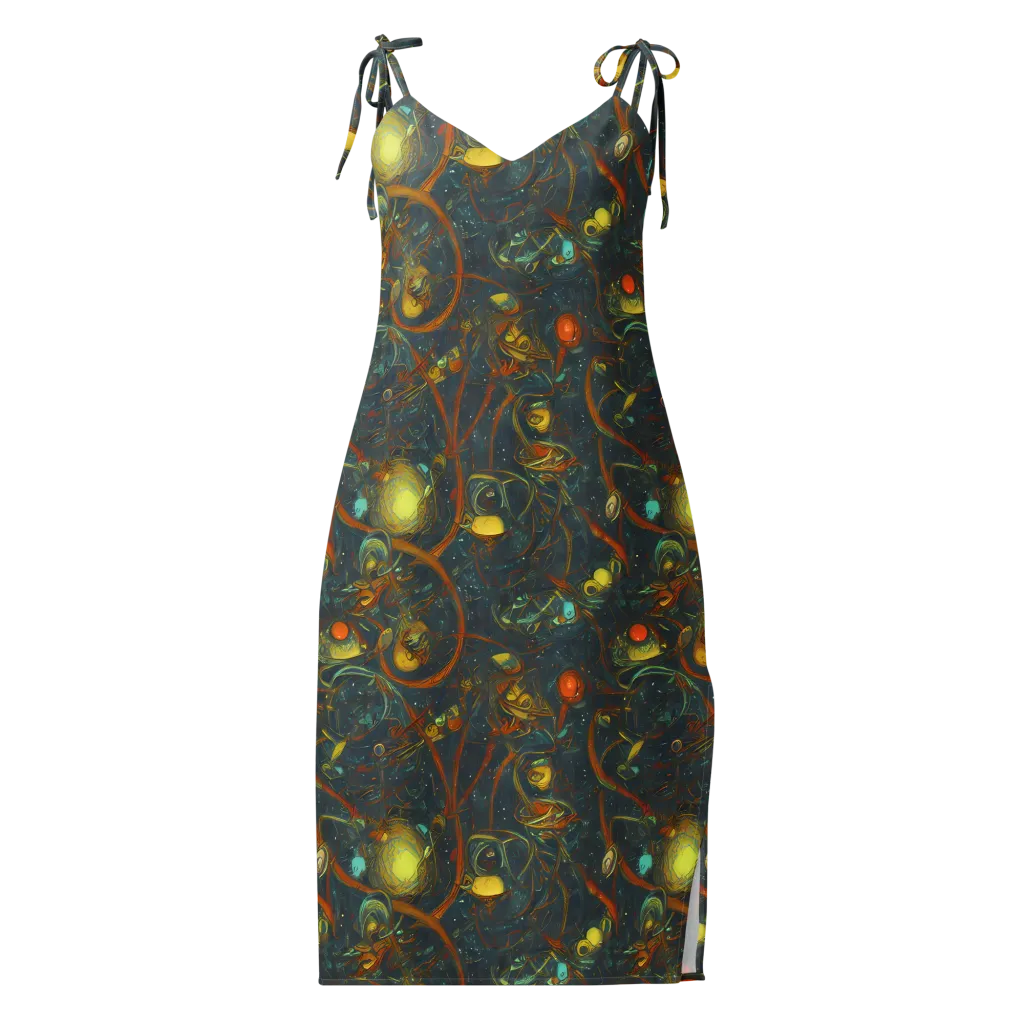Deepwater Fire on Slip Dress — Front