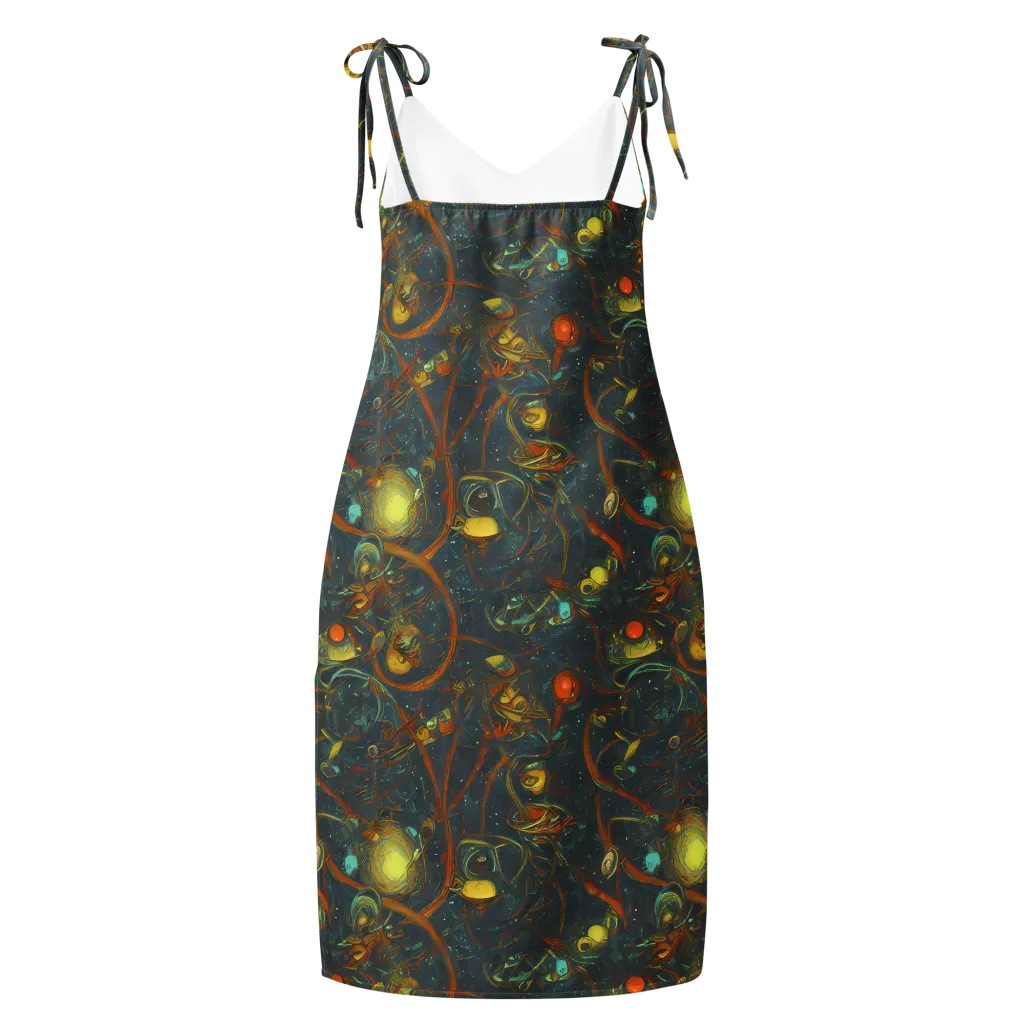 Deepwater Fire on Slip Dress — Back