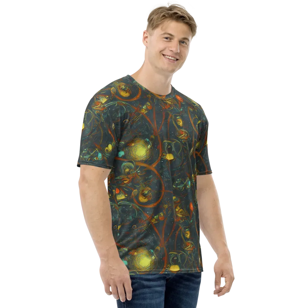Deepwater Fire on Men's Crew Neck T-Shirt — Right