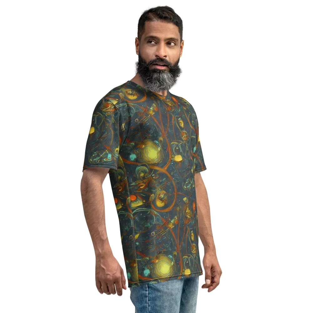 Deepwater Fire on Men's Crew Neck T-Shirt — Right