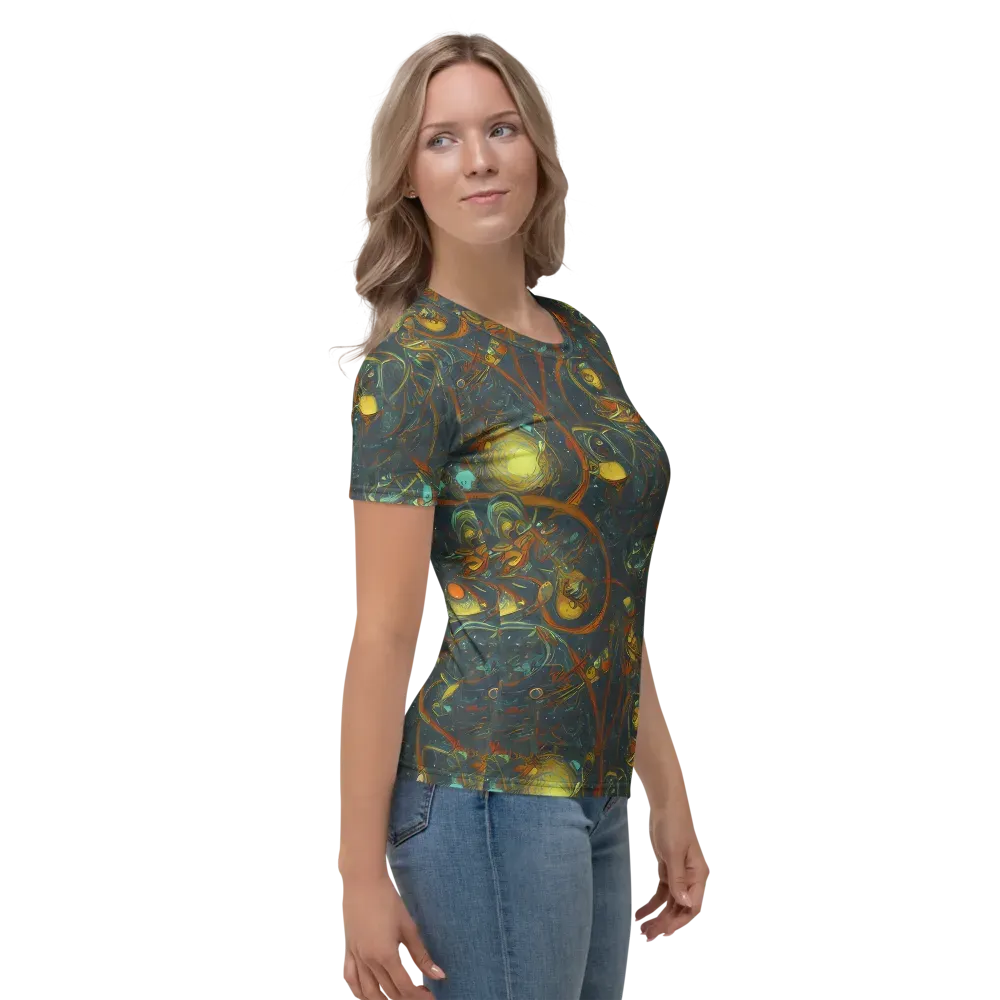 Deepwater Fire on Women's Crew Neck T-Shirt — Right
