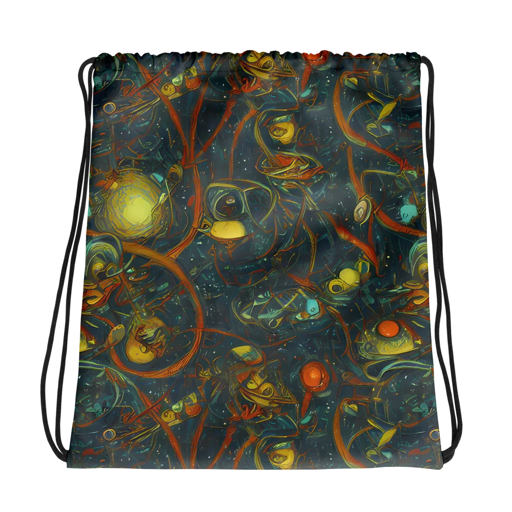 Deepwater Fire on Drawstring Bag — Photo