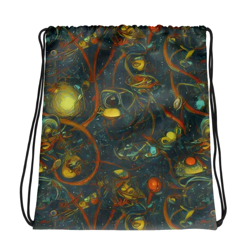 Deepwater Fire on a Drawstring Bag