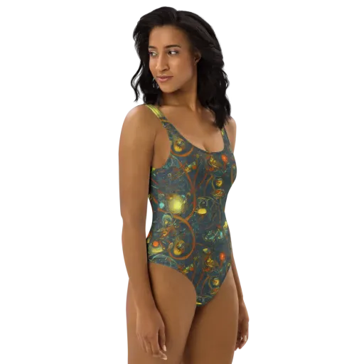 Deepwater Fire on a One-Piece Swimsuit