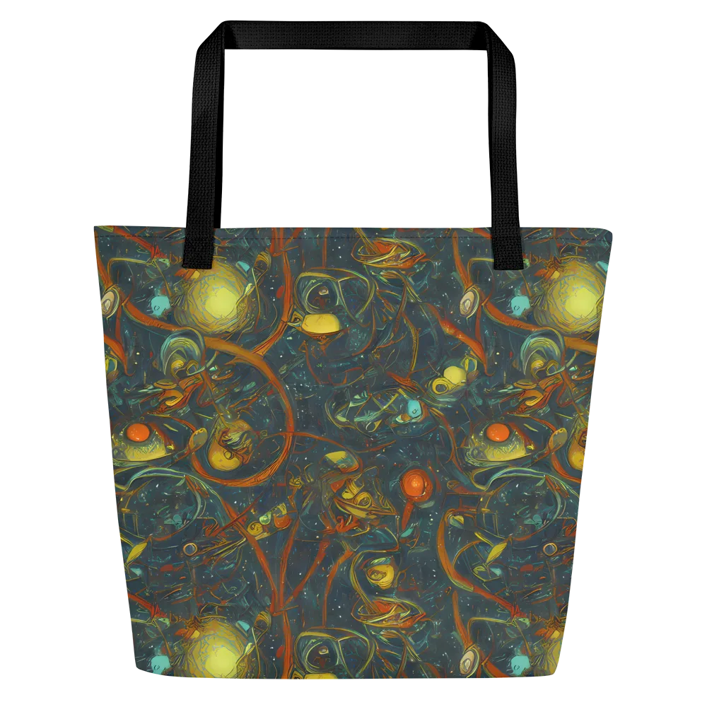 Deepwater Fire on Large Tote Bag W/ Pocket — Front