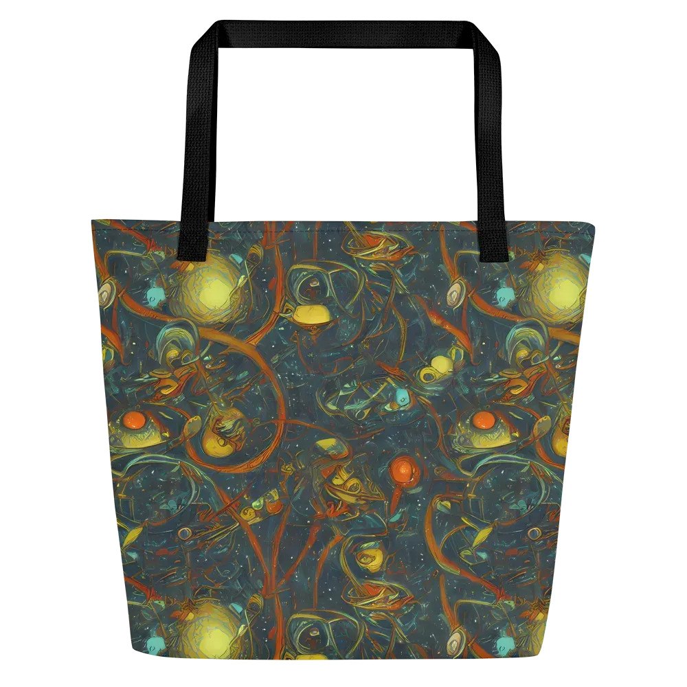 Deepwater Fire on Large Tote Bag W/ Pocket — Front