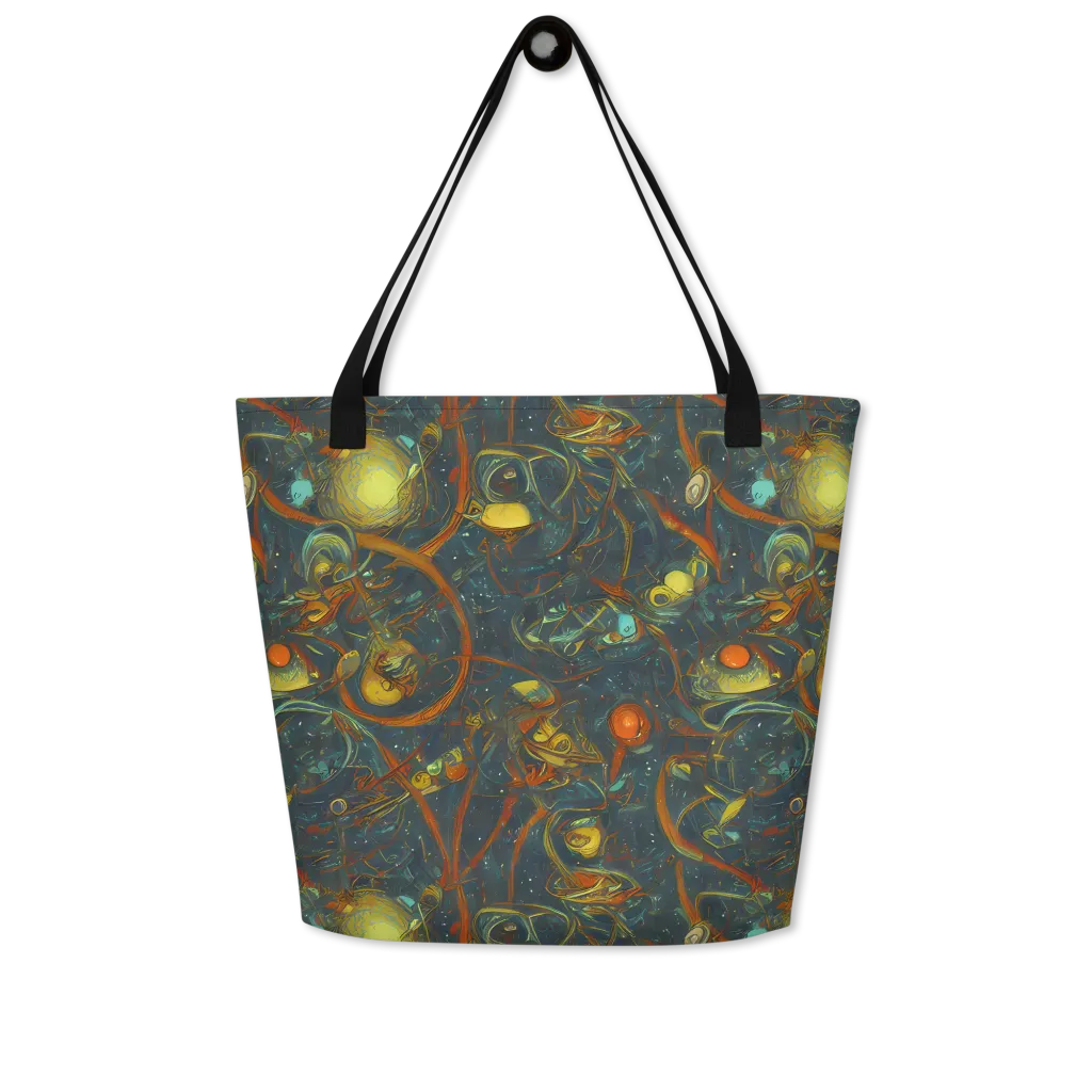 Deepwater Fire on Large Tote Bag W/ Pocket — Front