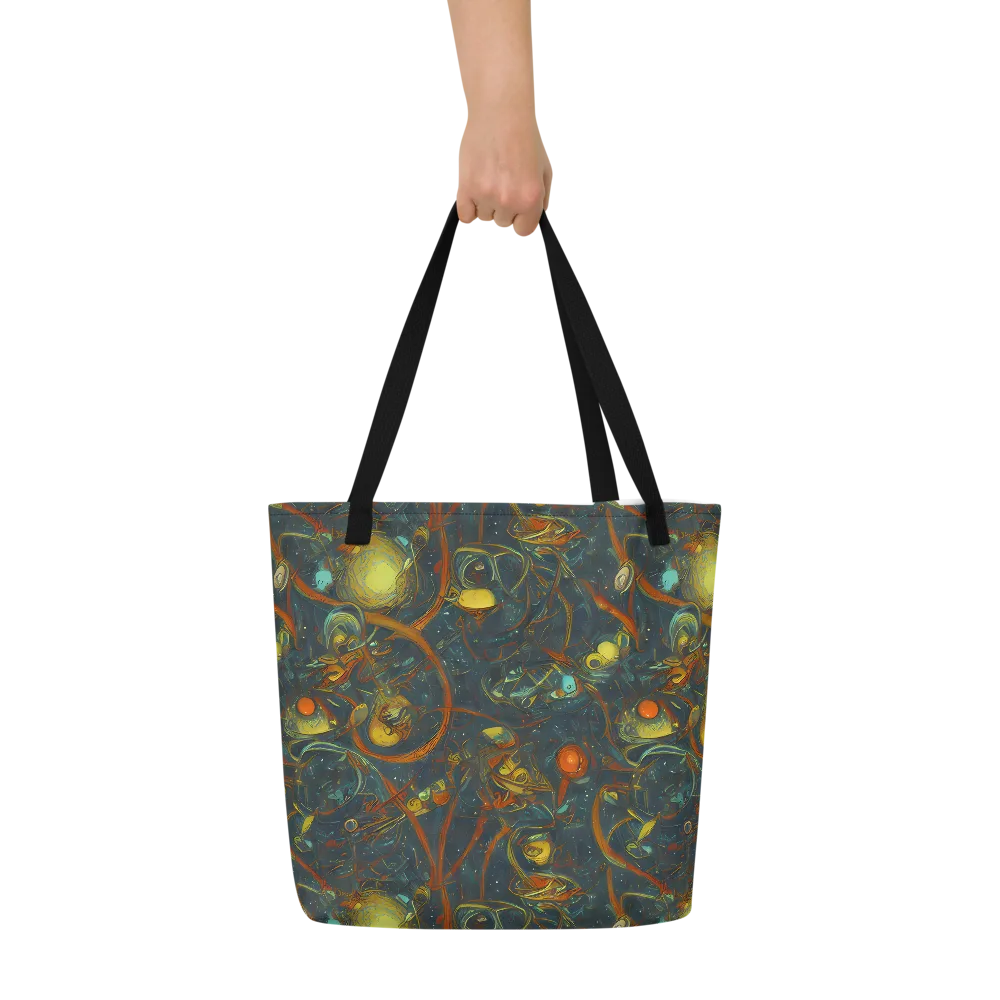 Deepwater Fire on Large Tote Bag W/ Pocket — Front