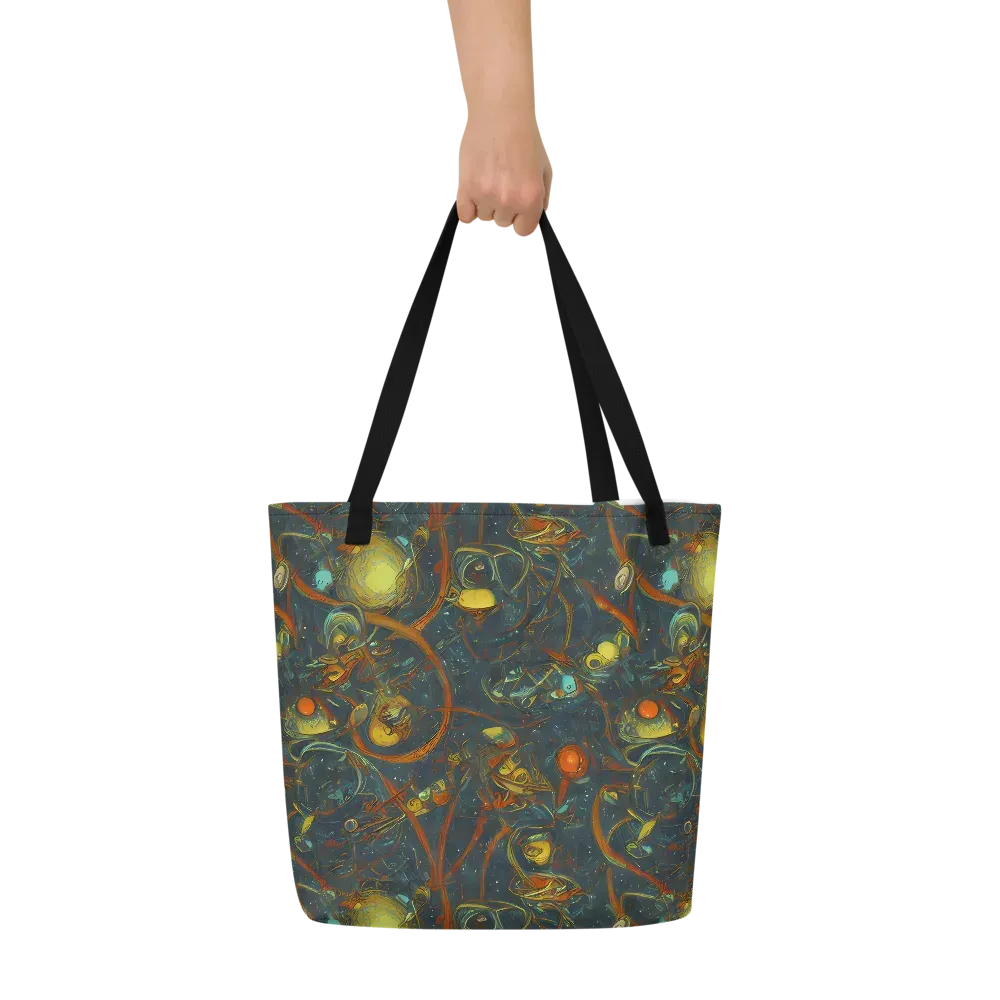 Deepwater Fire on Large Tote Bag W/ Pocket — Front