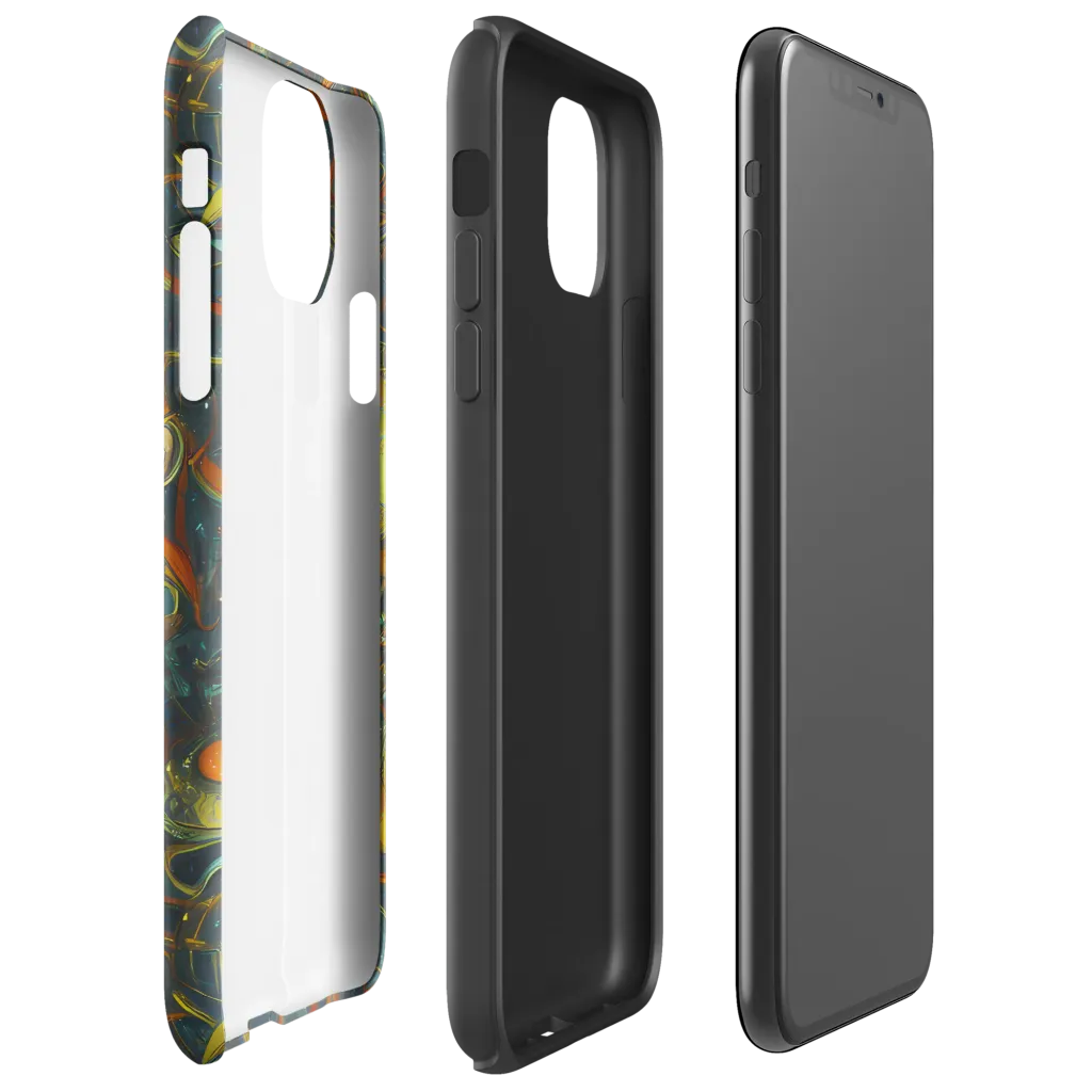 Deepwater Fire on Tough Case for iPhone® — Right