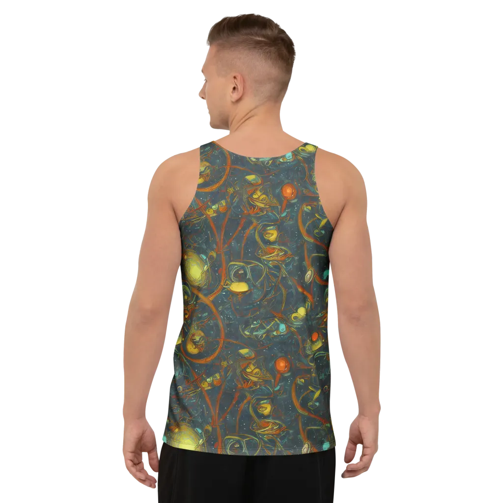Deepwater Fire on Men's Tank Top — Back