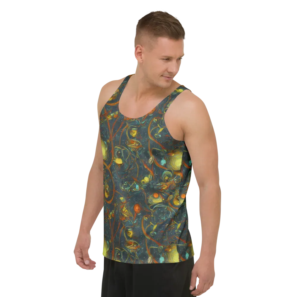 Deepwater Fire on Men's Tank Top — Left Front