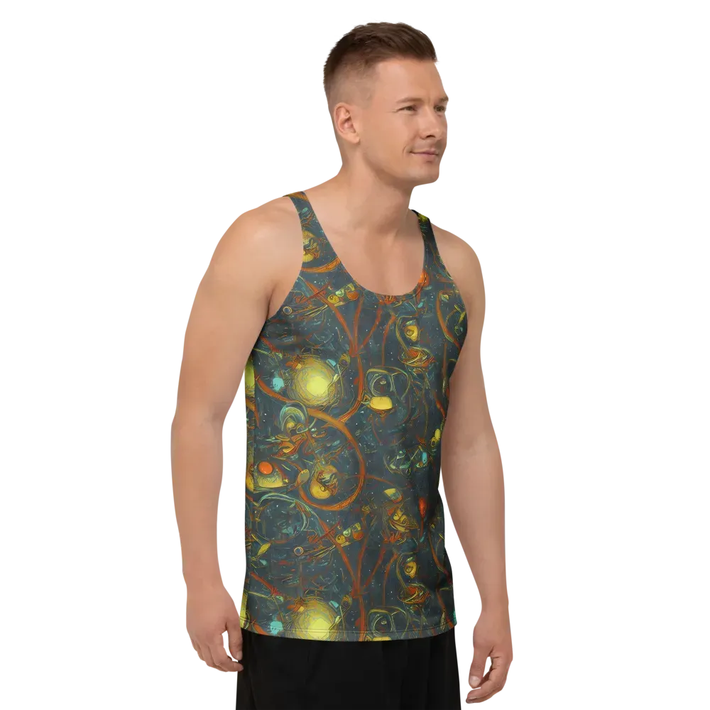 Deepwater Fire on Men's Tank Top — Right Front