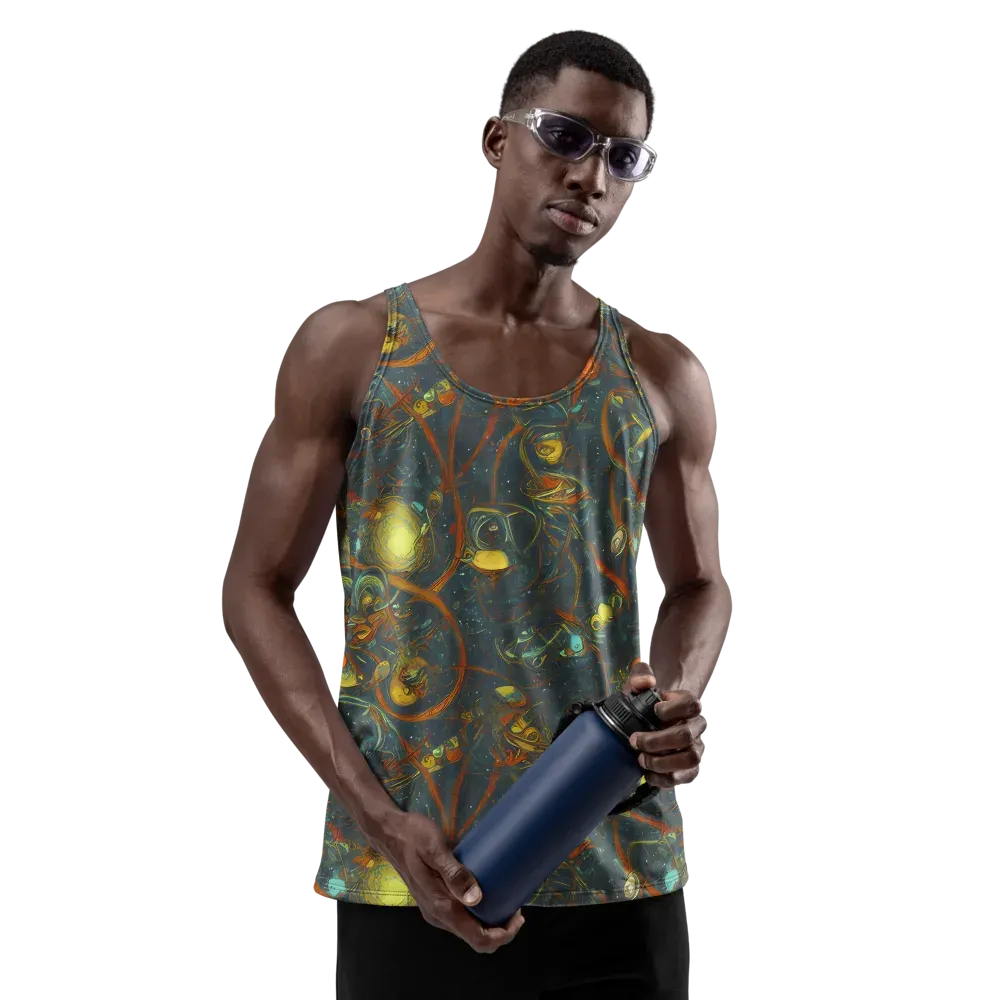 Deepwater Fire on Men's Tank Top — Front