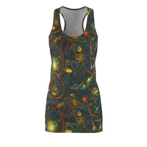 Deepwater Fire on a Racerback Dress