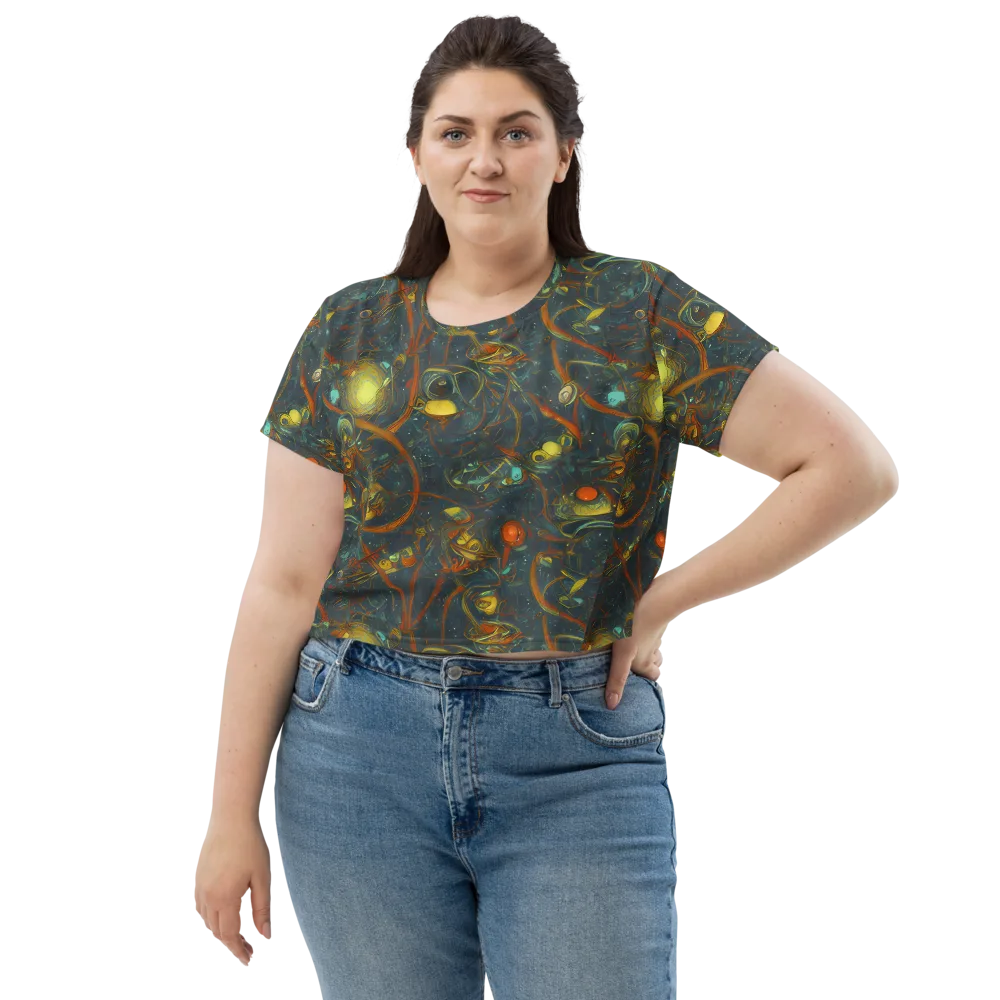 Deepwater Fire on Crop Tee — Front