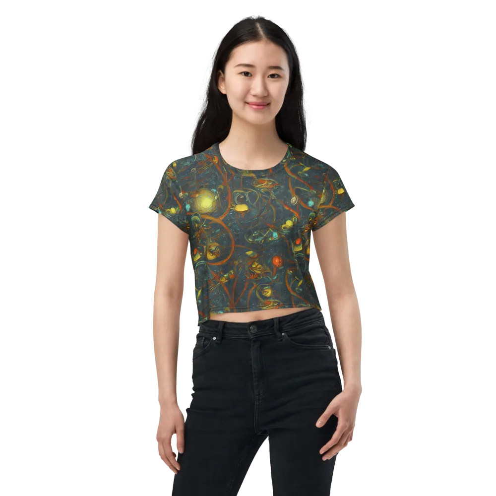 Deepwater Fire on Crop Tee — Front
