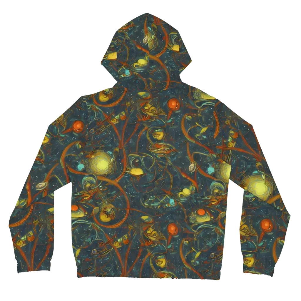 Deepwater Fire on Women's Full-Zip Hoodie — Back