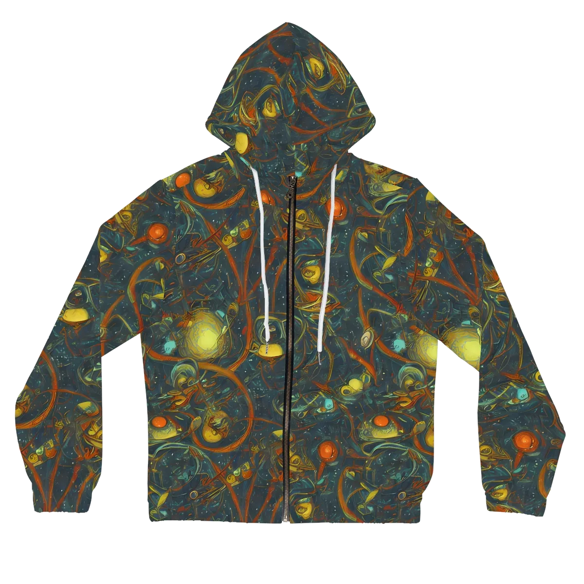 Deepwater Fire on Women's Full-Zip Hoodie — Front