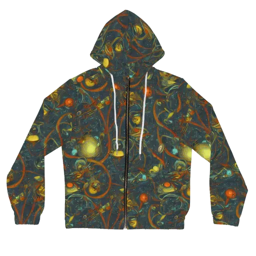 Deepwater Fire on a Women's Full-Zip Hoodie