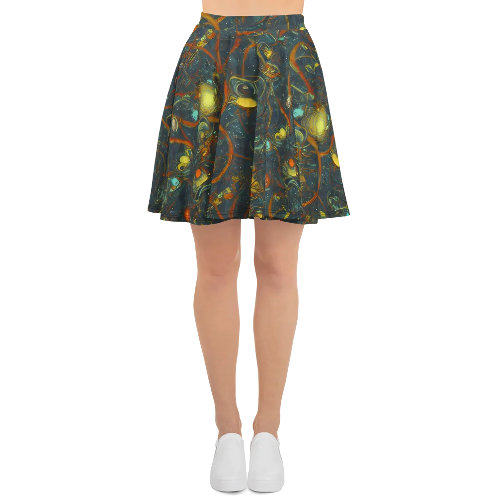Deepwater Fire on Skater Skirt — Front