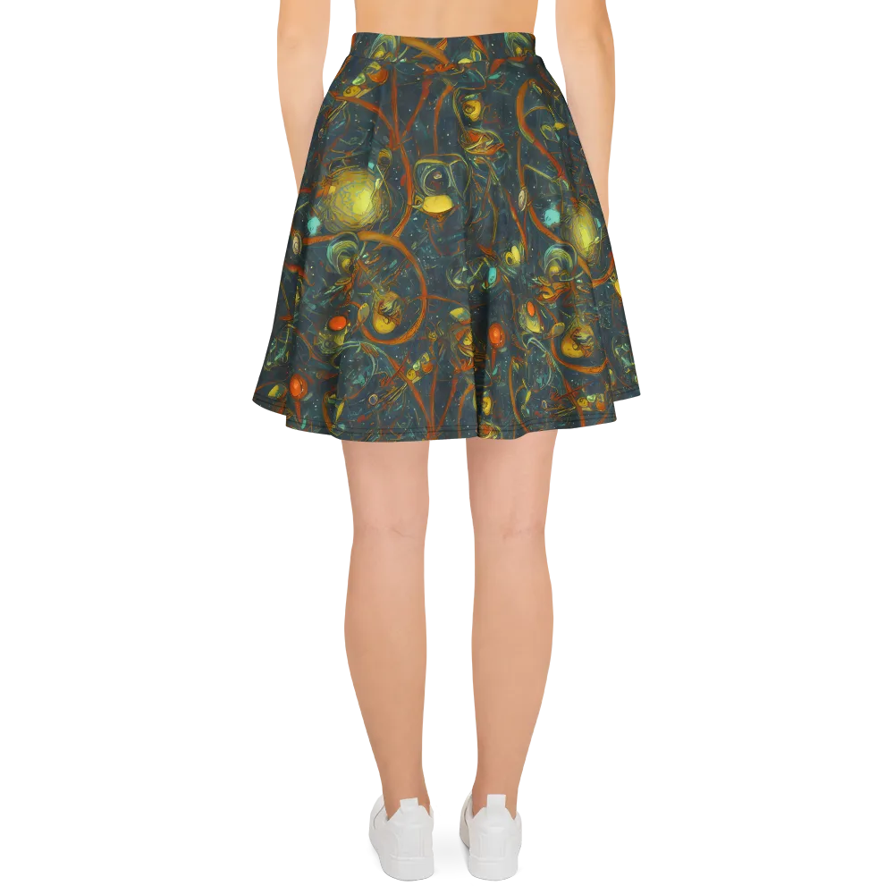 Deepwater Fire on Skater Skirt — Back