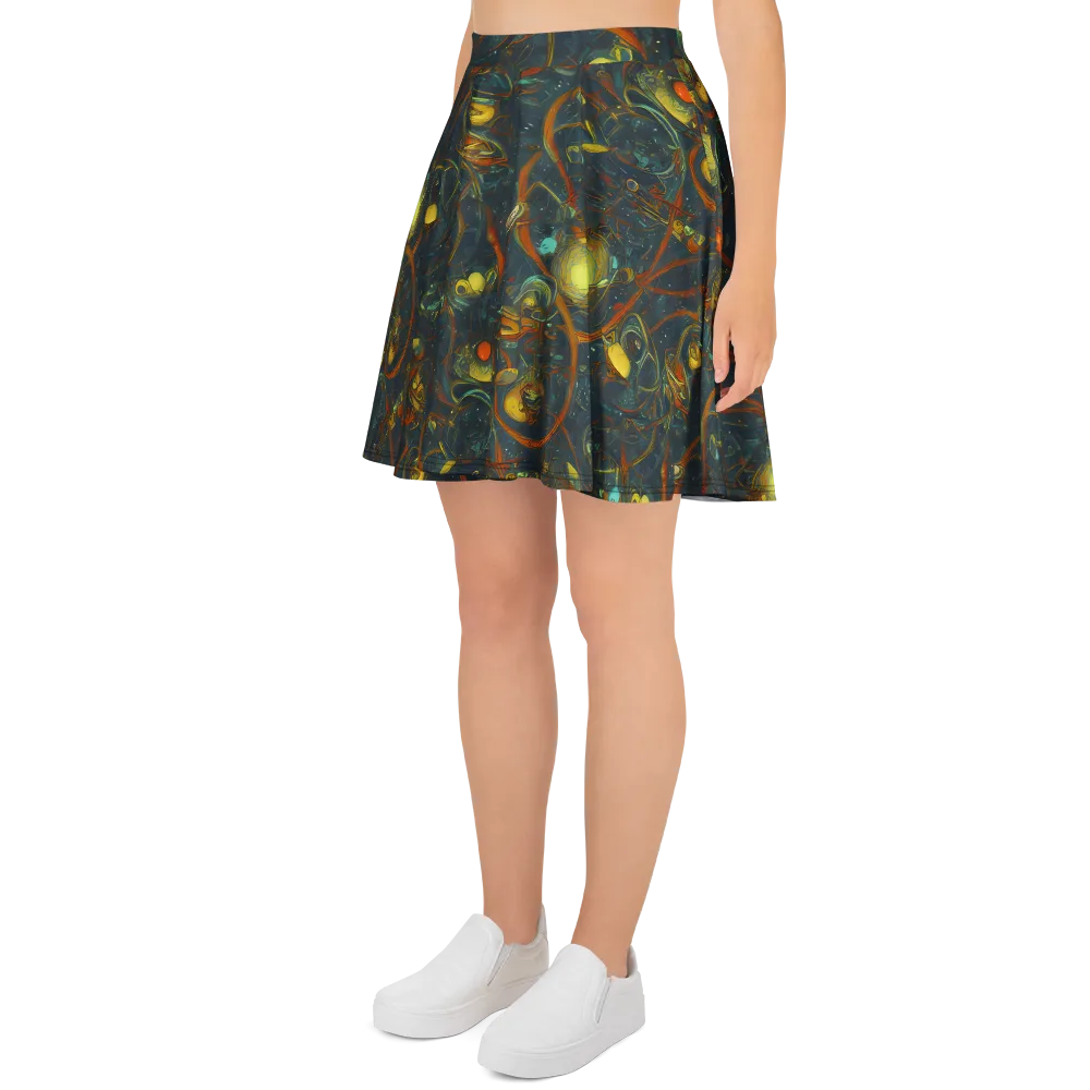 Deepwater Fire on Skater Skirt — Left