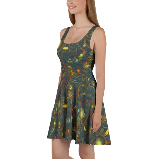 Deepwater Fire on a Skater Dress