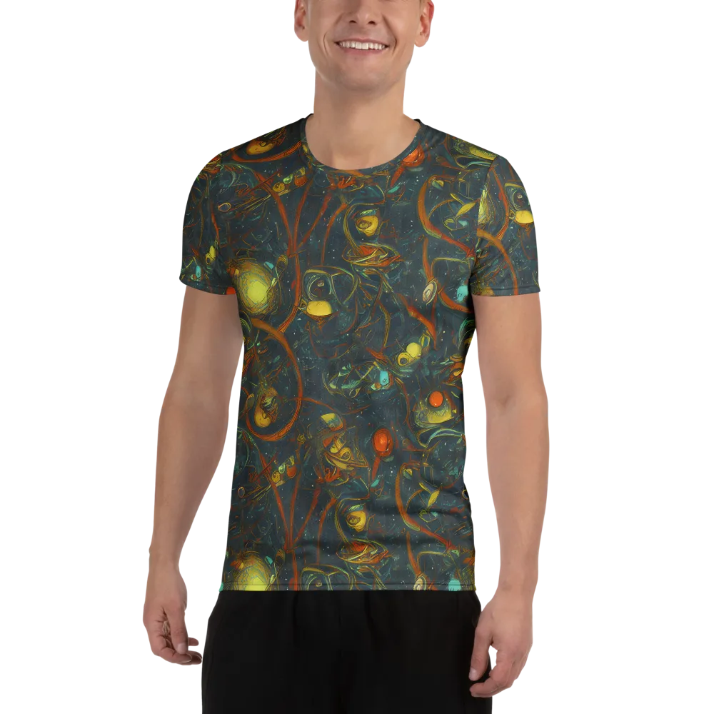 Deepwater Fire on Men's Athletic T-Shirt — Front