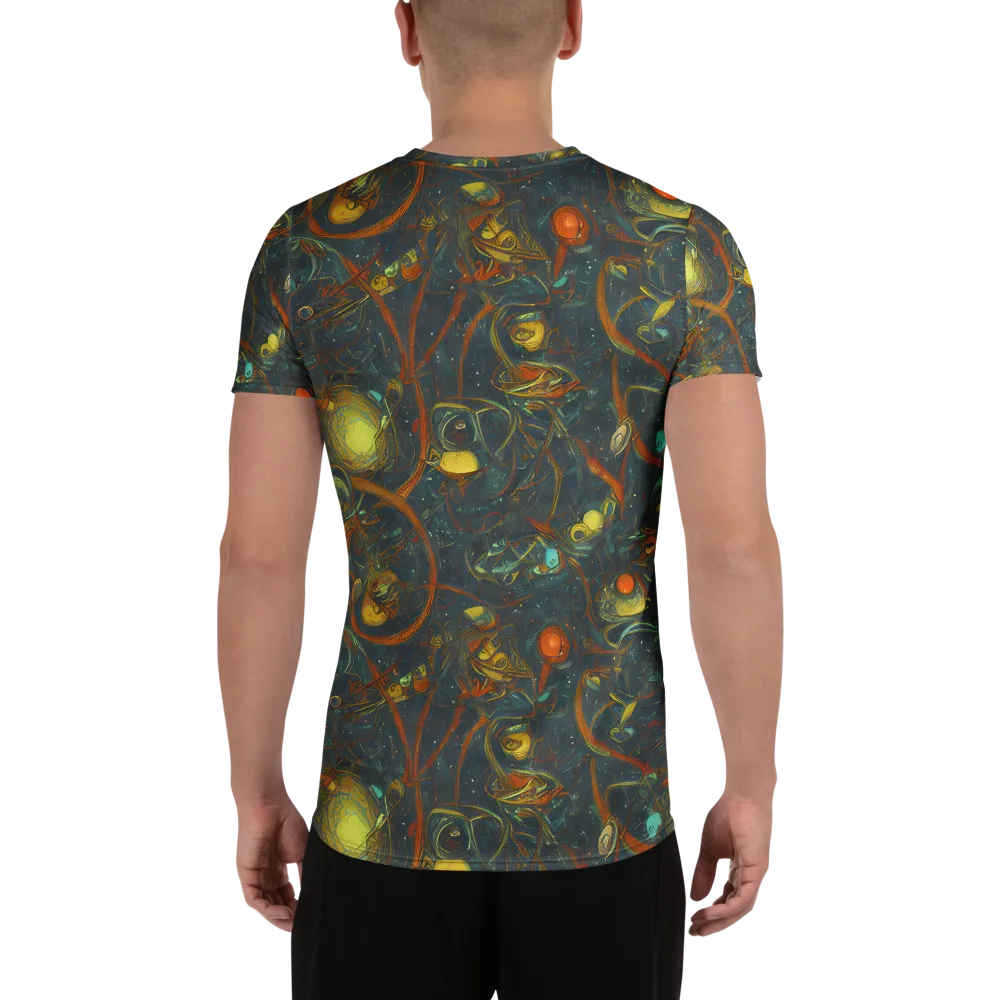 Deepwater Fire on Men's Athletic T-Shirt — Back